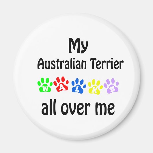 Aimant Conception des marches de Terrier australien (Devant)