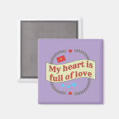 Aimant Conception des messages de coeur (Recto/Verso)