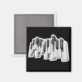 Aimant conception des touches de clavier de piano (Recto/Verso)