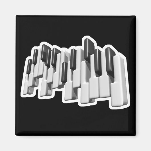 Aimant conception des touches de clavier de piano (Devant)