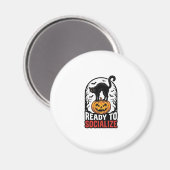 Aimant Conception d'humour de fête de chat Halloween soci (Recto/Verso)
