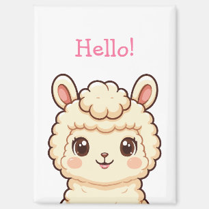 Aimant Conception d'illustration de lama mignon
