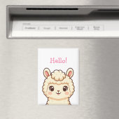 Aimant Conception d'illustration de lama mignon (In Situ (Lave-vaisselle))