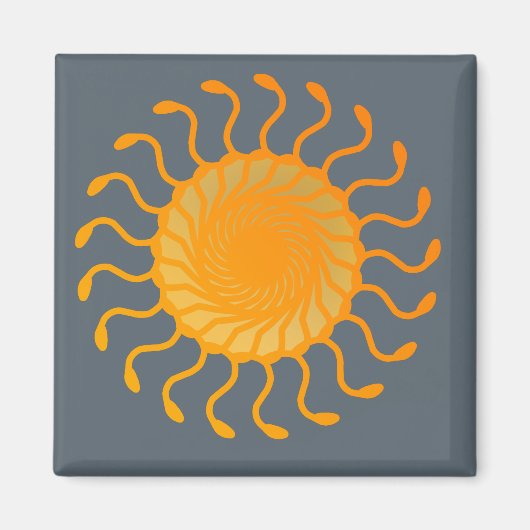 Aimant Conception d'ornement solaire (Devant)