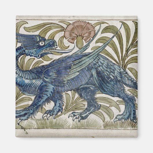 Aimant Conception "Dragon" pour une dalle (avec papier) (Devant)