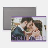 Aimant Conception du cadre d'âme typographique (Recto/Verso)