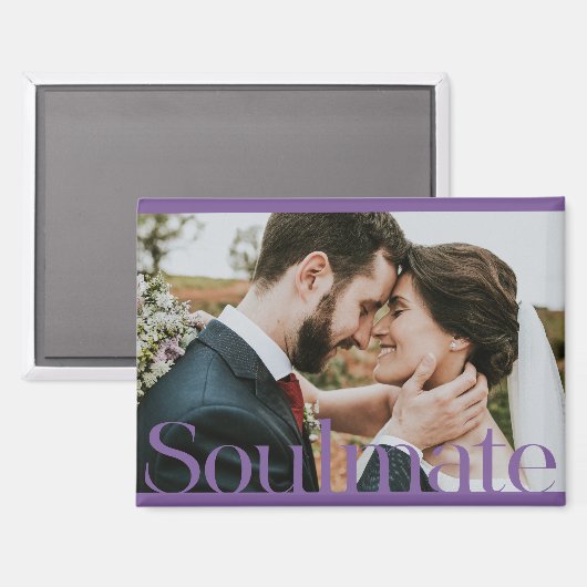 Aimant Conception du cadre d'âme typographique (Recto/Verso)