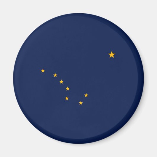 Aimant Conception du drapeau de l'État de l'Alaska (Devant)
