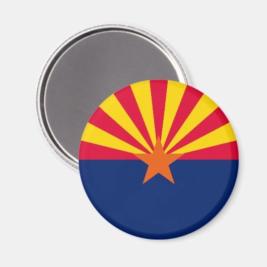 Aimant Conception du drapeau de l'État de l'Arizona (Recto/Verso)