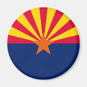 Aimant Conception du drapeau de l'État de l'Arizona (Devant)