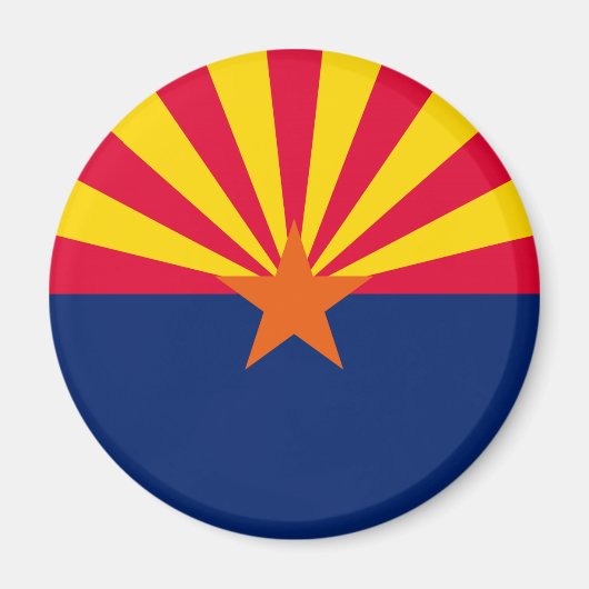 Aimant Conception du drapeau de l'État de l'Arizona (Devant)