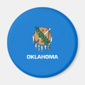 Aimant Conception du drapeau de l'État de l'Oklahoma (Devant)