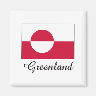 Aimant Conception du drapeau du Groenland