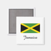 Aimant Conception du drapeau jamaïcain (Recto/Verso)