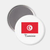 Aimant Conception du drapeau tunisien (Recto/Verso)