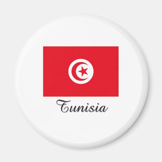 Aimant Conception du drapeau tunisien (Devant)