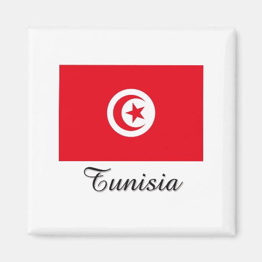 Aimant Conception du drapeau tunisien (Devant)
