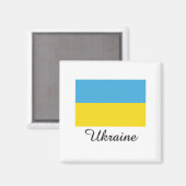 Aimant Conception du drapeau ukrainien (Recto/Verso)