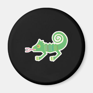 Aimant conception du lézard tribal