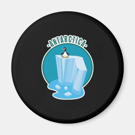 Aimant conception du pingouin antartica (Devant)