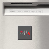 Aimant Conception du rythme cardiaque Ruban Rouge pour la (In Situ (Lave-vaisselle))