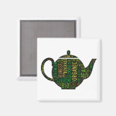 Aimant Conception du texte de la théière (Recto/Verso)