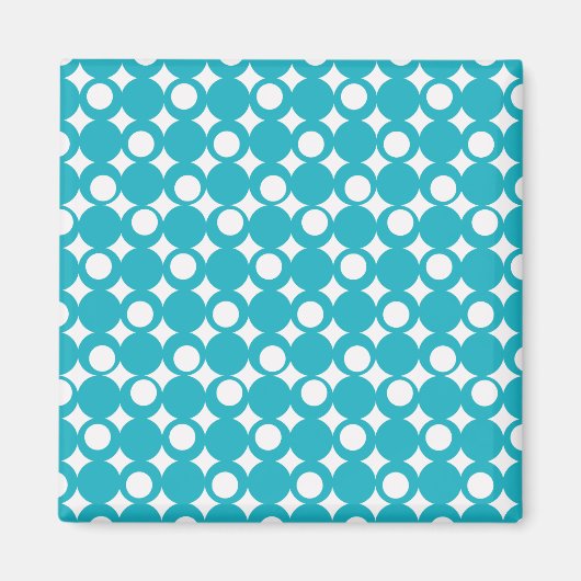 Aimant Conception d'une boule mod turquoise @ Emporio Mof (Devant)