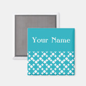 Aimant Conception d'une boule mod turquoise @ Emporio Mof (Recto/Verso)