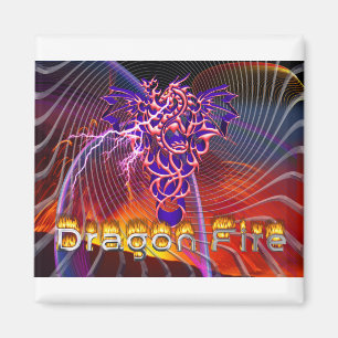 Aimant Conception époustouflante de feu de dragon