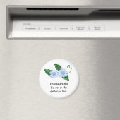 Aimant Conception florale avec message d'amitié (In Situ (Lave-vaisselle))