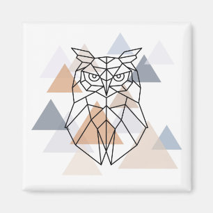 Aimant Conception géométrique de hibou