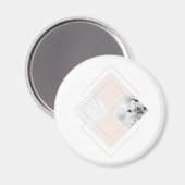 Aimant Conception géométrique du marbre (Recto/Verso)