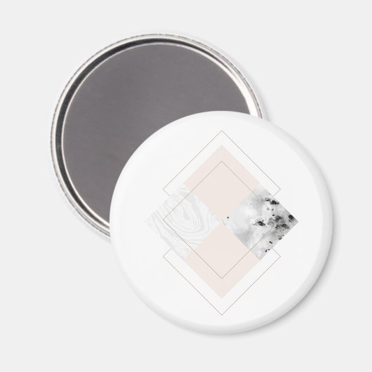Aimant Conception géométrique du marbre (Recto/Verso)
