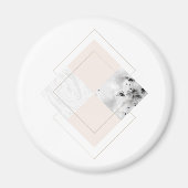 Aimant Conception géométrique du marbre (Devant)