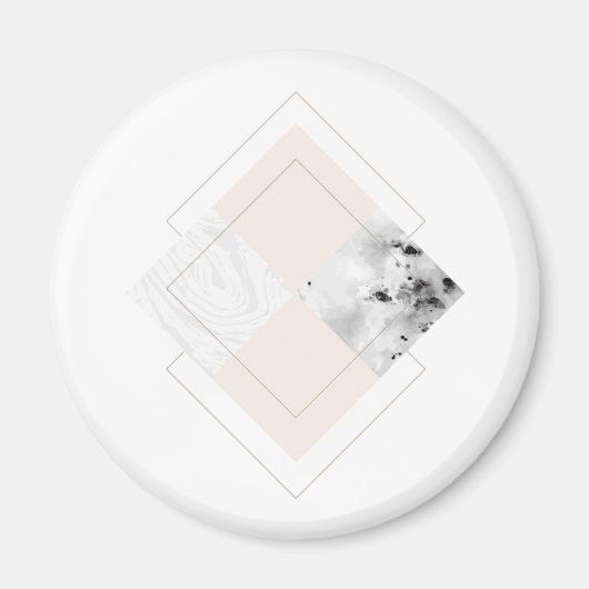 Aimant Conception géométrique du marbre (Devant)