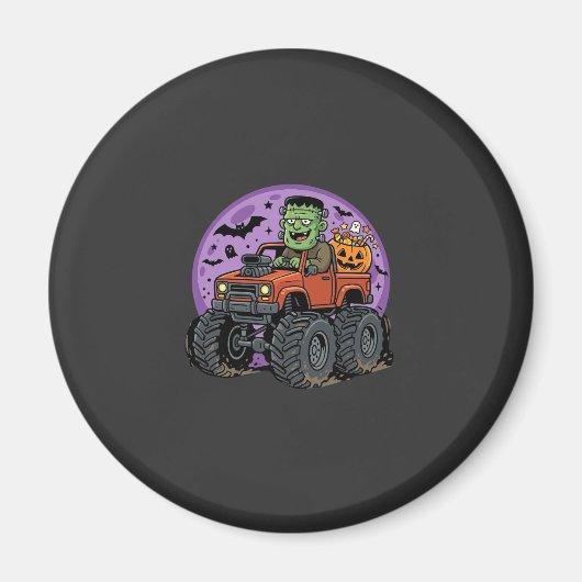 Aimant Conception graphique de camion monstre Frankenstei (Devant)