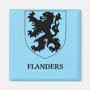 Aimant Conception graphique de l'art du Lion des Flandres