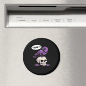 Aimant Conception graphique d'humour d'Halloween crâne de (In Situ (Lave-vaisselle))