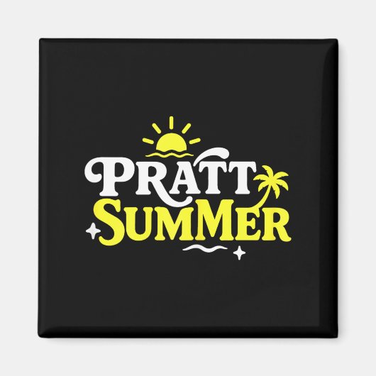 Aimant Conception Graphique Drôle Pratt Été (Devant)