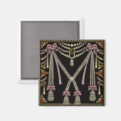 Aimant Conception inspirée de Marie Antoinette bijoux (Recto/Verso)