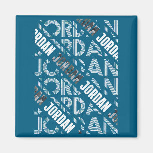 Aimant Conception Jordan Vintage Hommes Femmes Œuvre d'ar
