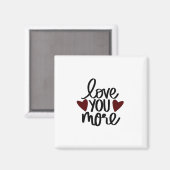 Aimant Conception minimale Plus sincère Je t'aime (Recto/Verso)