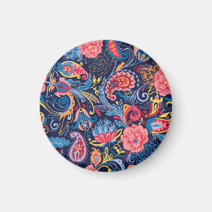 Aimant Conception Motif vintage Paisley sans faille