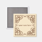 Aimant Conception patinée de la frontière de la tribu des (Recto/Verso)