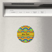 Aimant Conception personnalisée avec motif arc-en-ciel tr (In Situ (Lave-vaisselle))