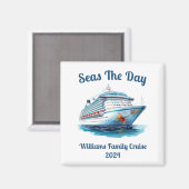 Aimant Conception personnalisée de croisière - particulie (Recto/Verso)