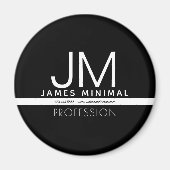 Aimant Conception professionnelle moderne et minimale | N (Devant)