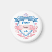 Aimant Conception Protéger les Enfants Trans, Cadeau d'Al (Devant)