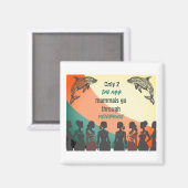 Aimant Conception rétro de résistance à la ménopause (Recto/Verso)