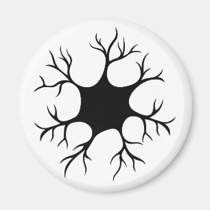 Aimant Conception simple de neurone noir
